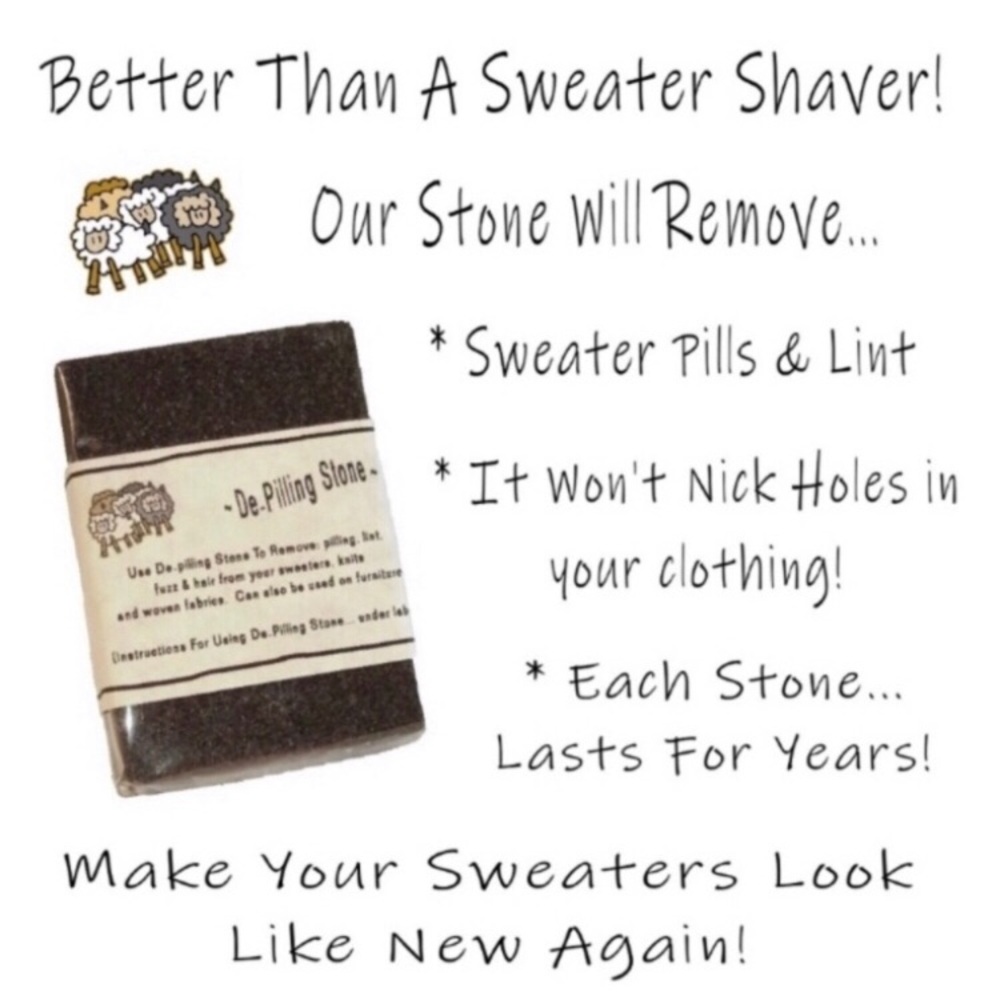 🍃Sweater Saver Stone ~ Removes Fuzz & Pills
